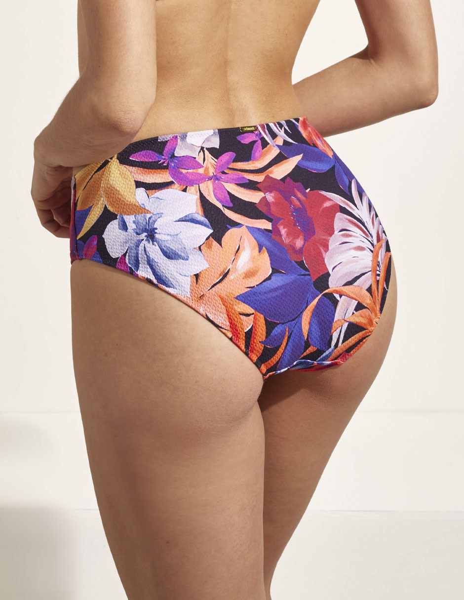 Bikini estampado floral a la cintura para mujer 2