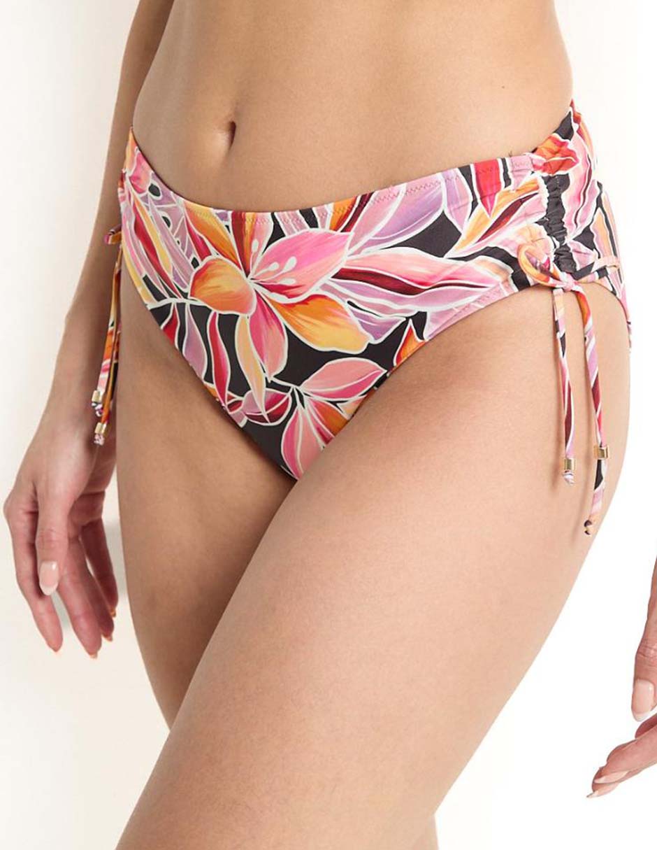 Bikini estampado floral a la cadera para mujer 2