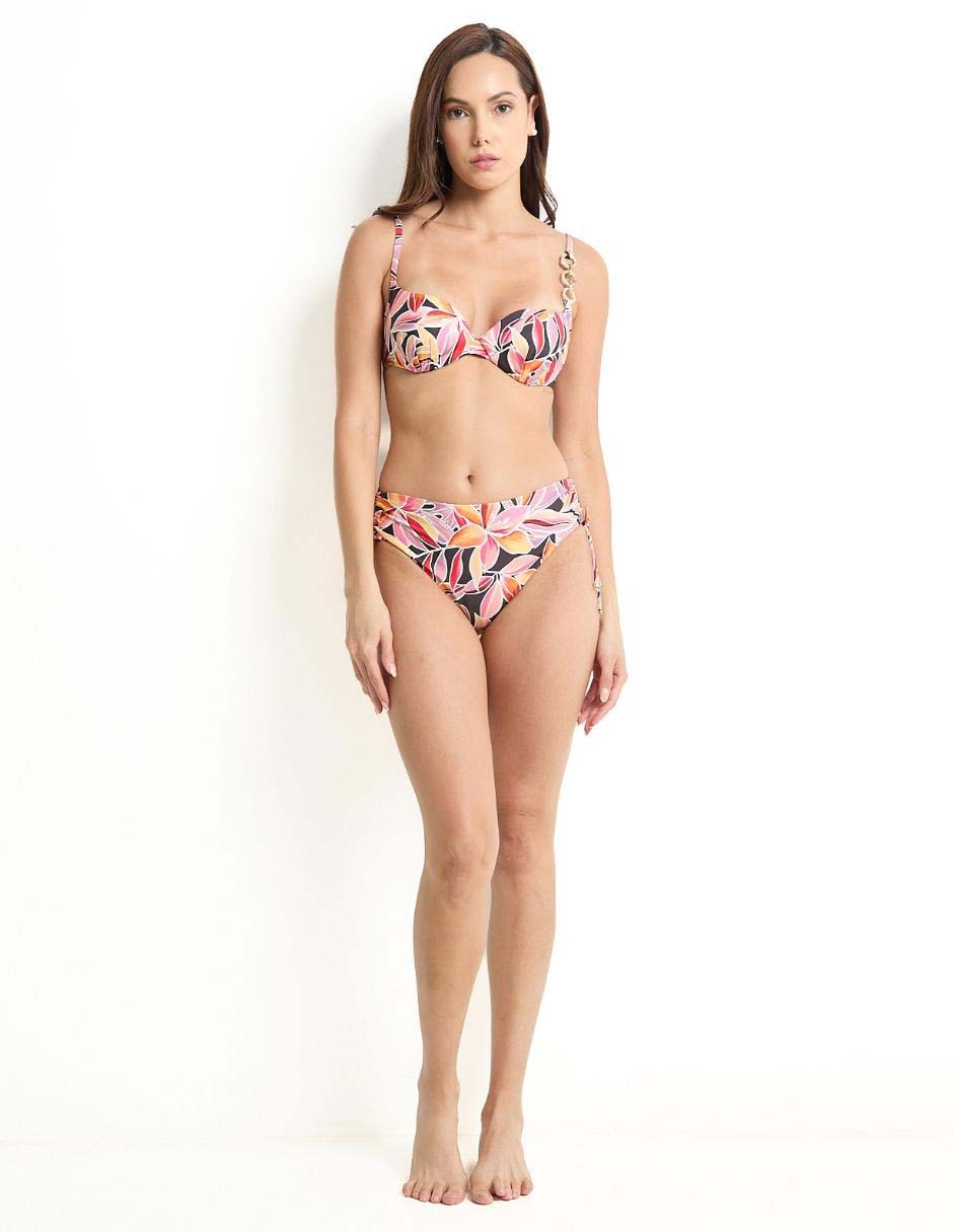 Bikini estampado floral a la cadera para mujer 5