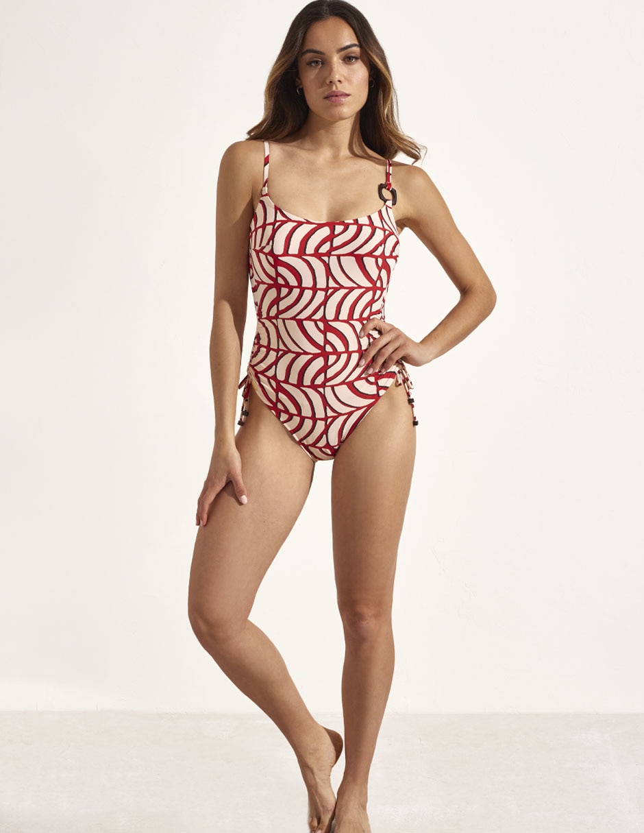 Traje de baño completo estampado para mujer Traje de baño completo estampado para mujer