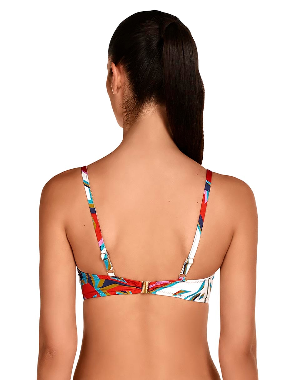 Top bikini con copas performadas para mujer 3