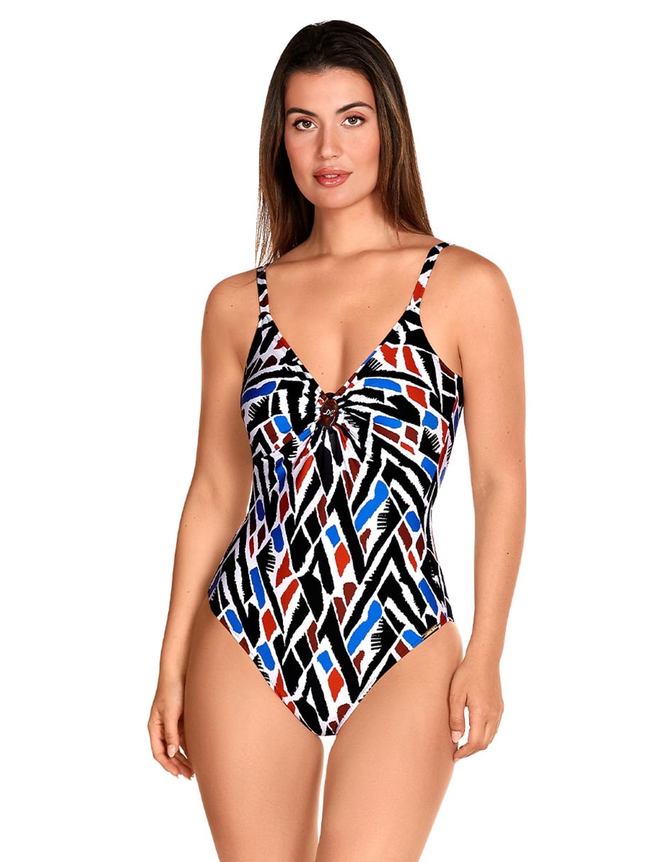 Traje de baño completo estampado para mujer 1