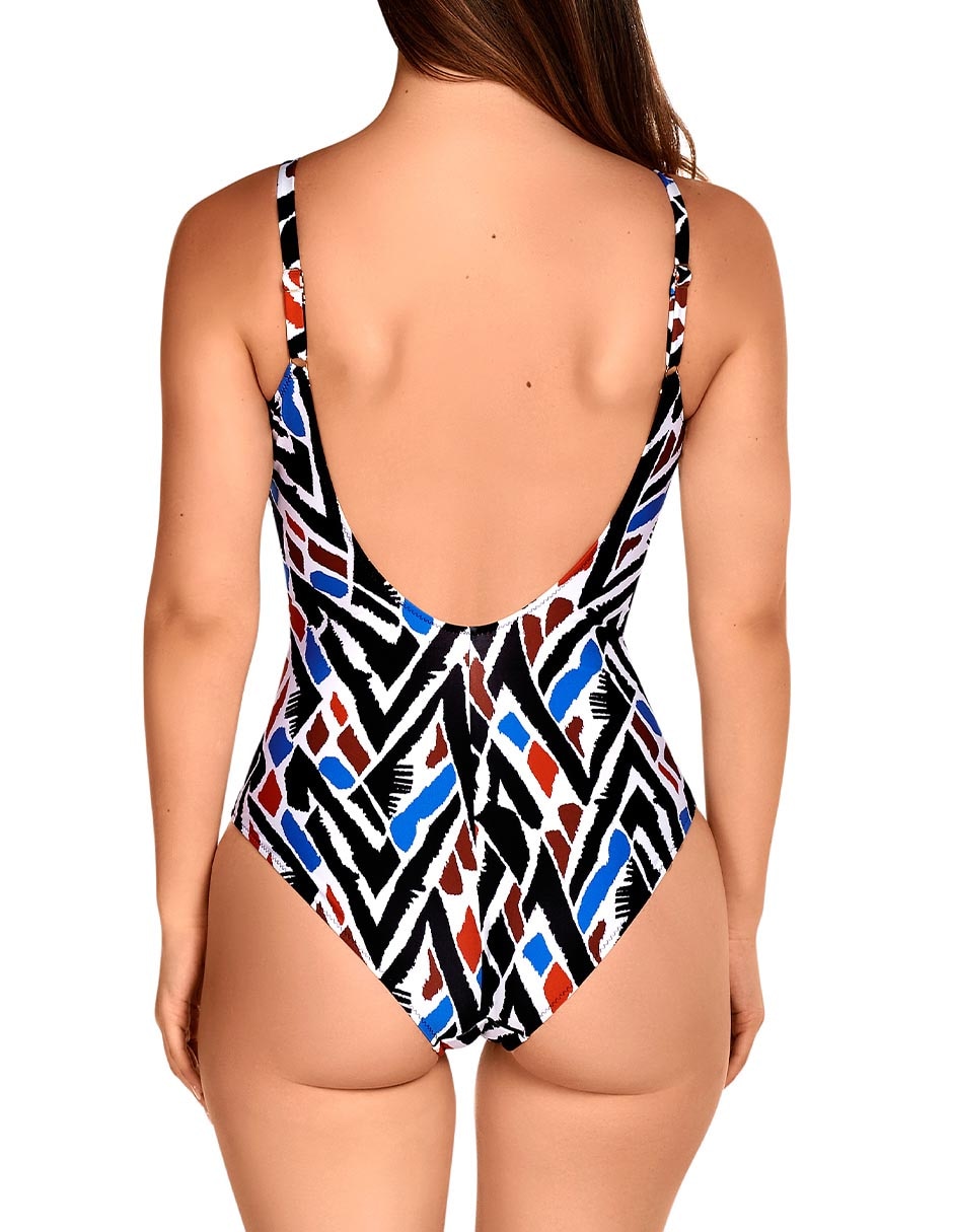 Traje de baño completo estampado para mujer 4