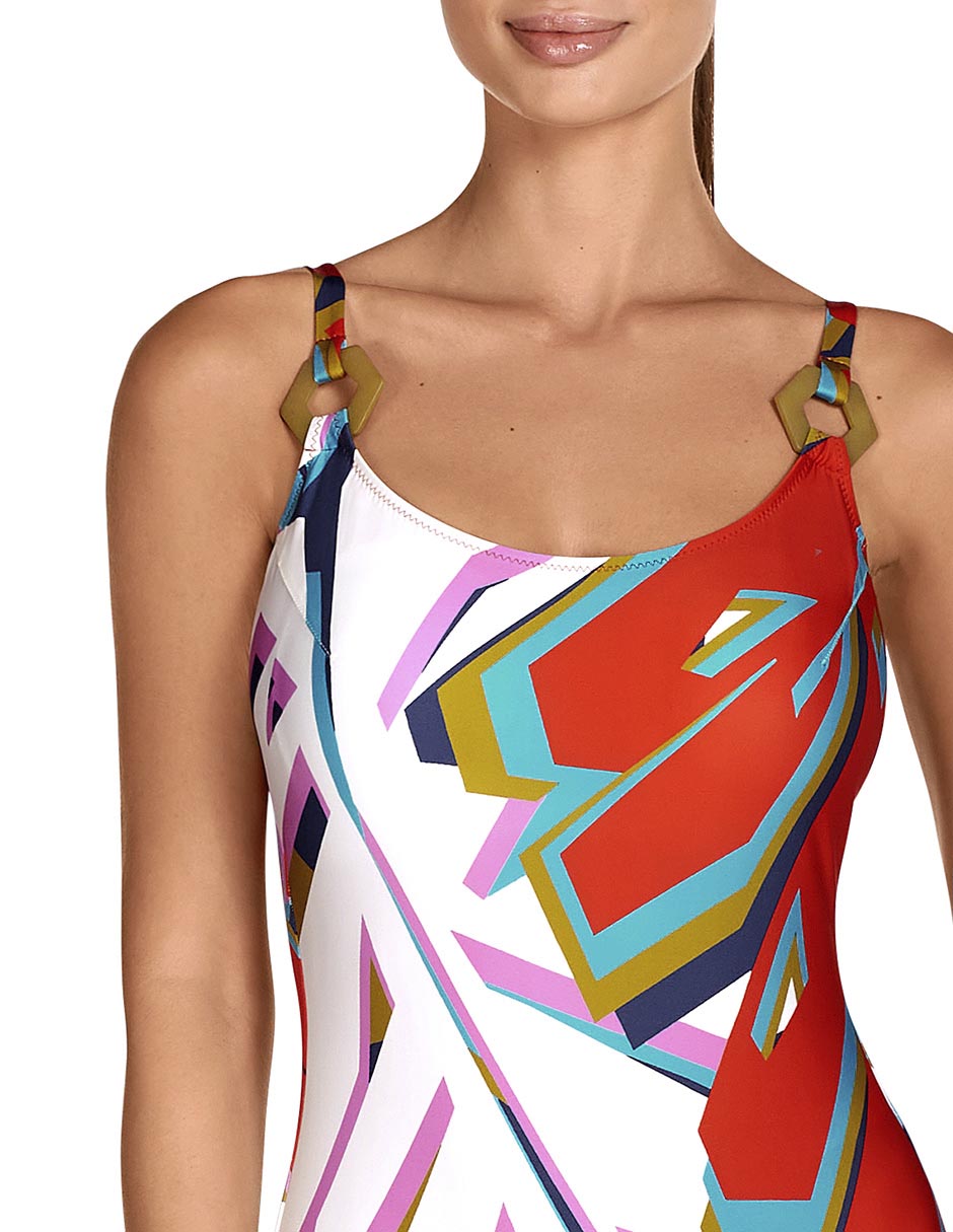 Traje de baño completo estampado para mujer 2