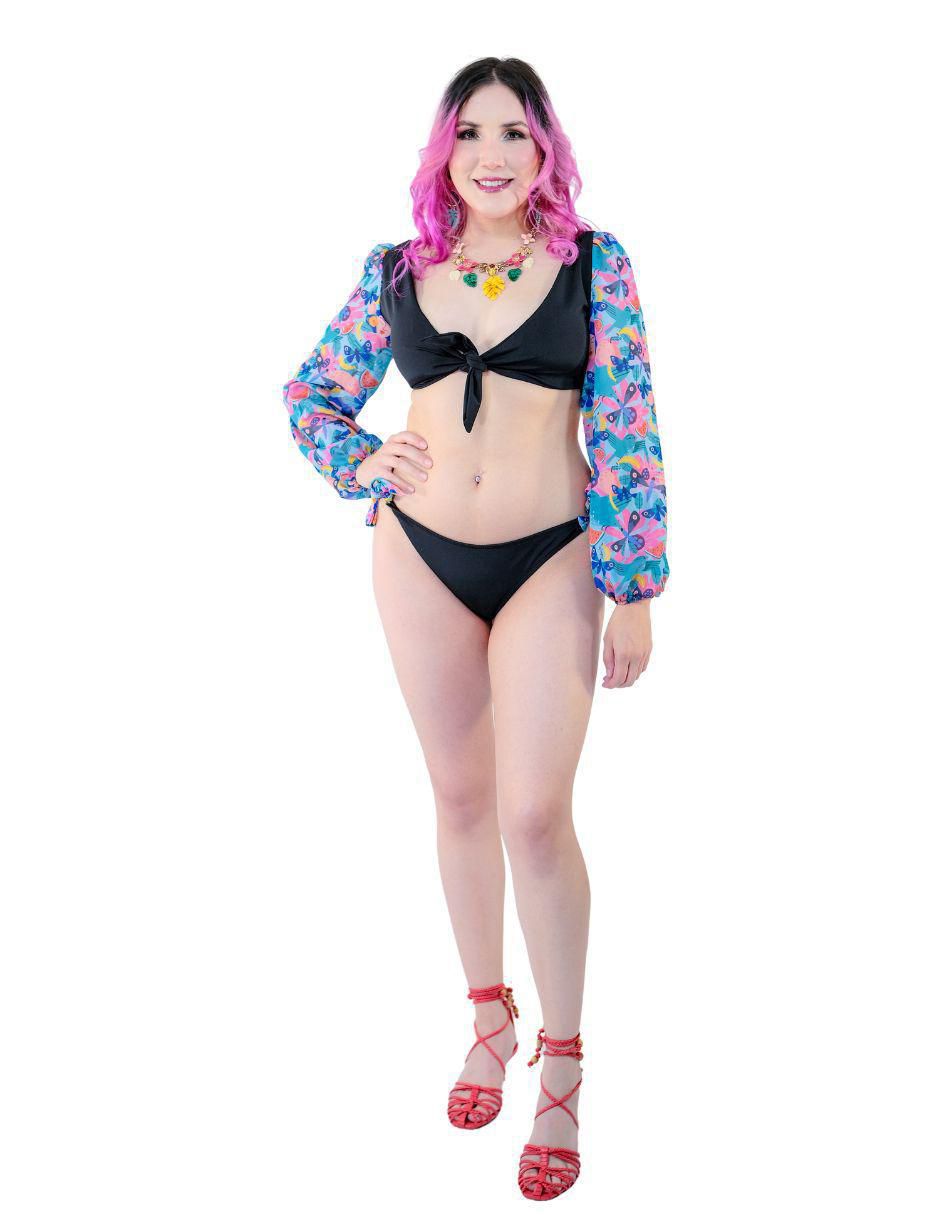 Conjunto bikini estampado para mujer