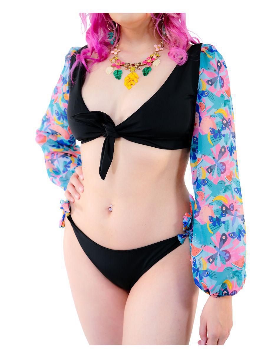 Conjunto bikini estampado para mujer 4