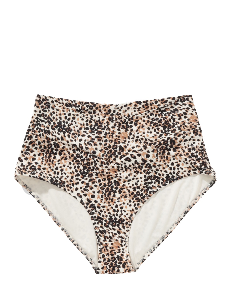 Bikini estampado animal print a la cintura para mujer
