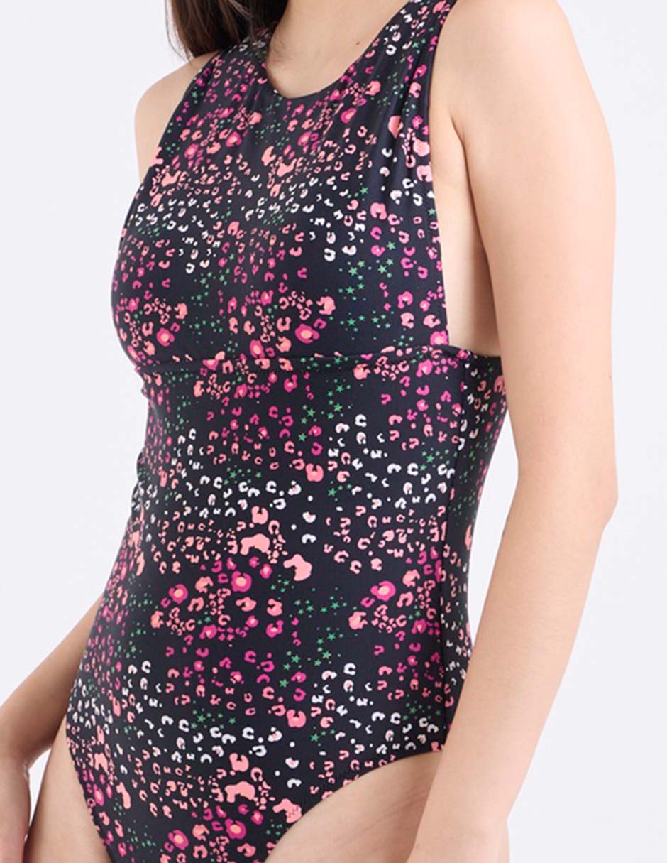 Traje de baño completo estampado animal print para mujer 4