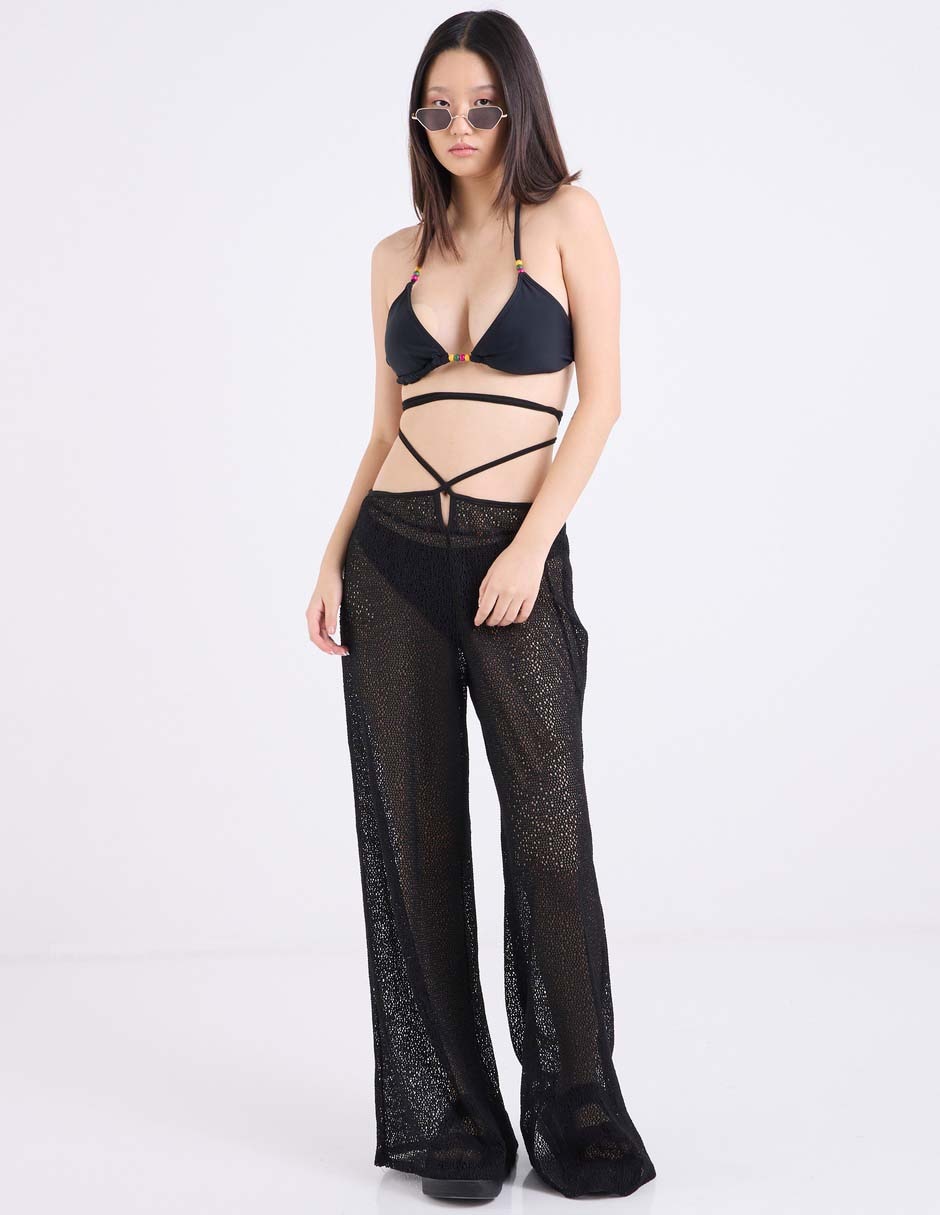 Top bikini estampado liso para mujer 3
