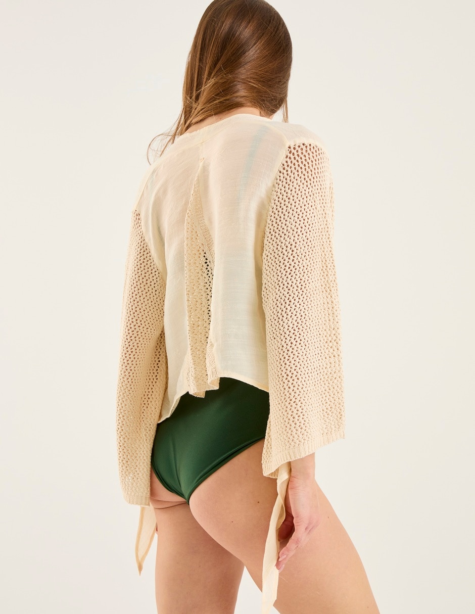Salida de playa blusa para mujer 3