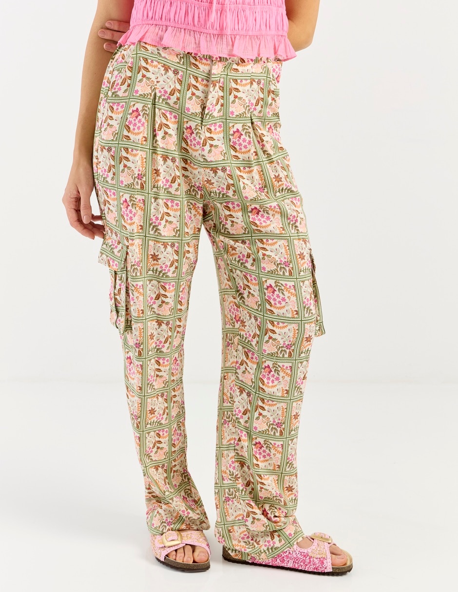 Pantalón cargo relajado para mujer