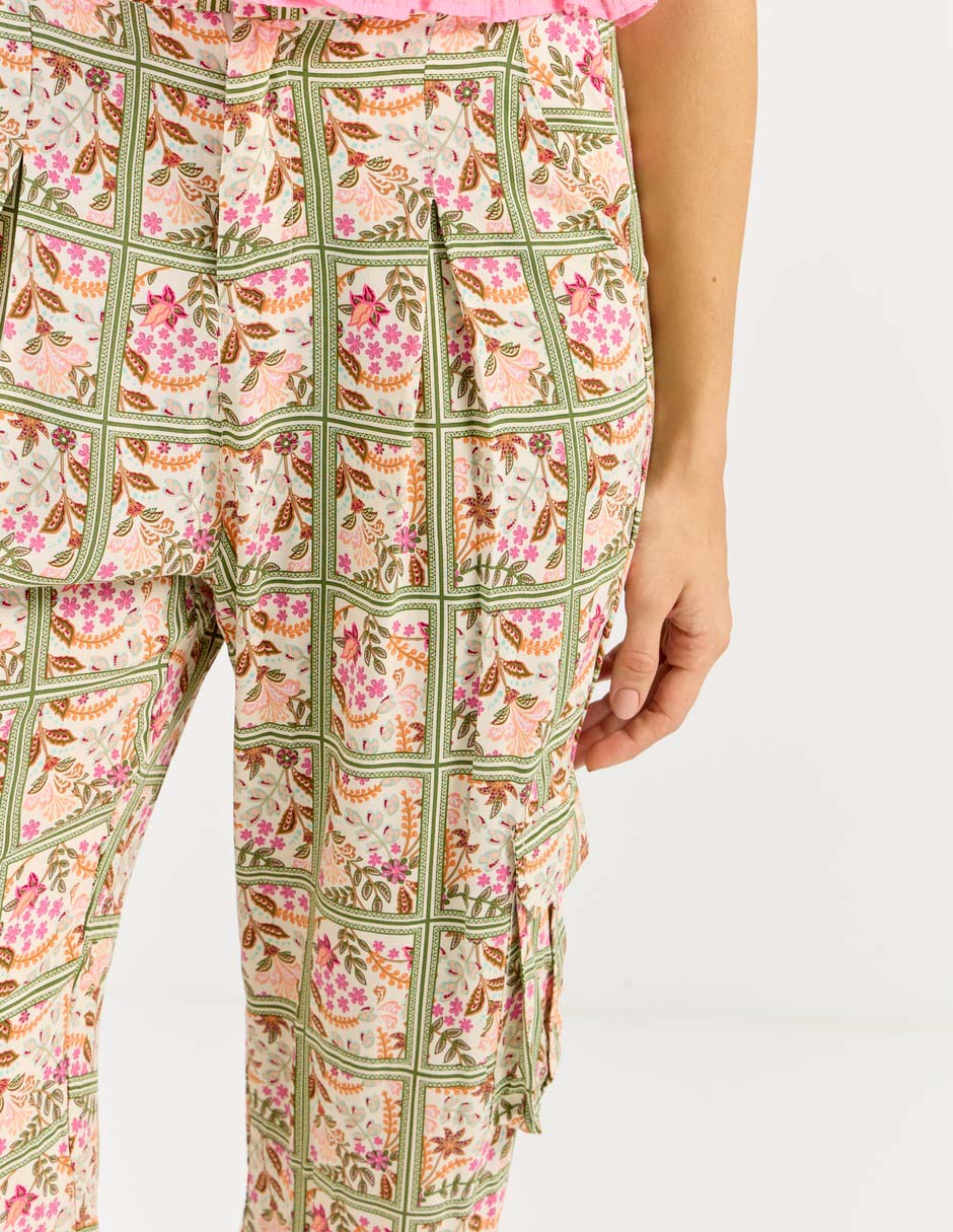 Pantalón cargo relajado para mujer 4
