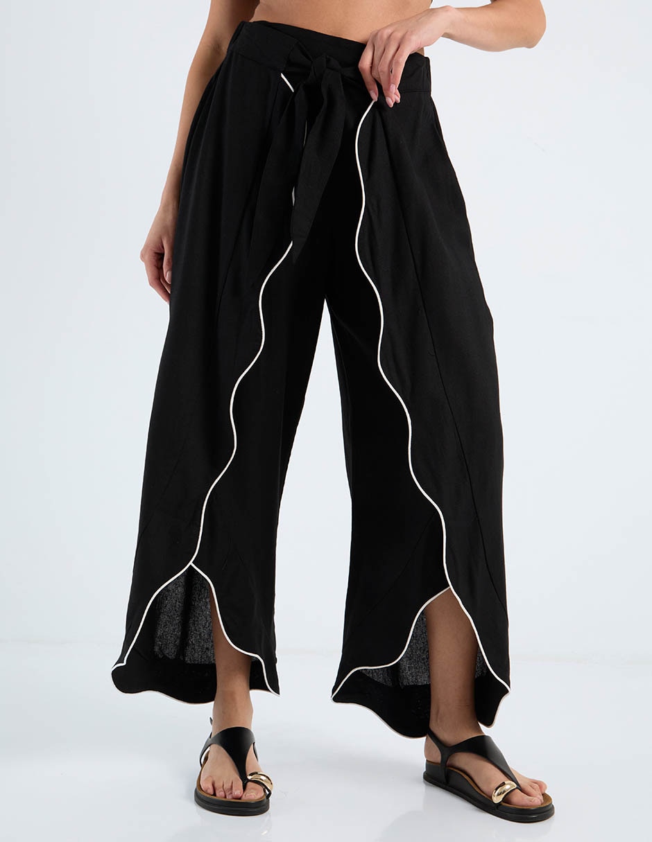 Pantalón relaxed wide leg para mujer