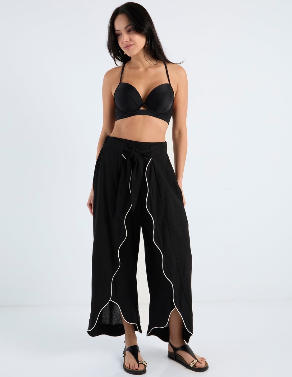 Pantalón relaxed wide leg para mujer 3