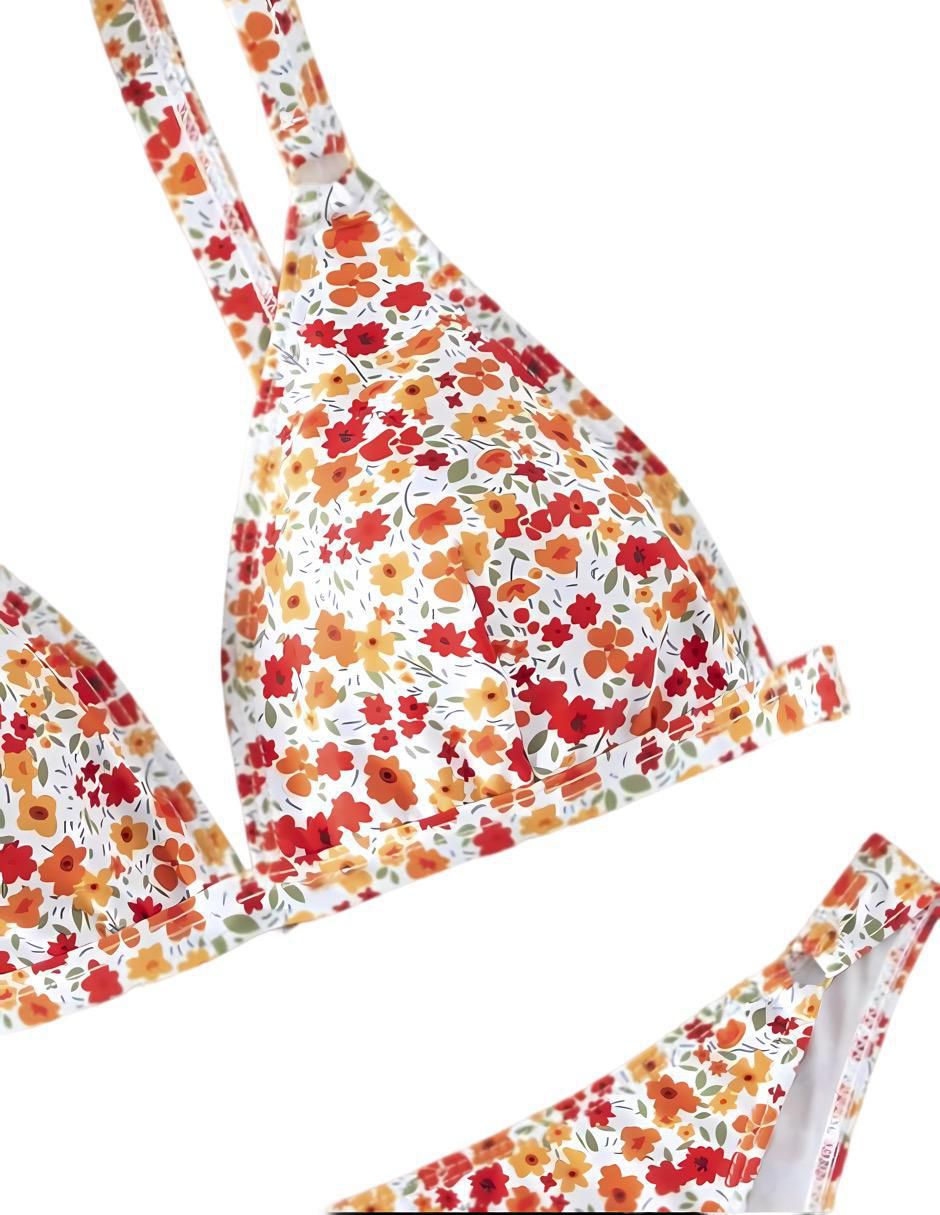 Conjunto bikini estampado floral para mujer 5