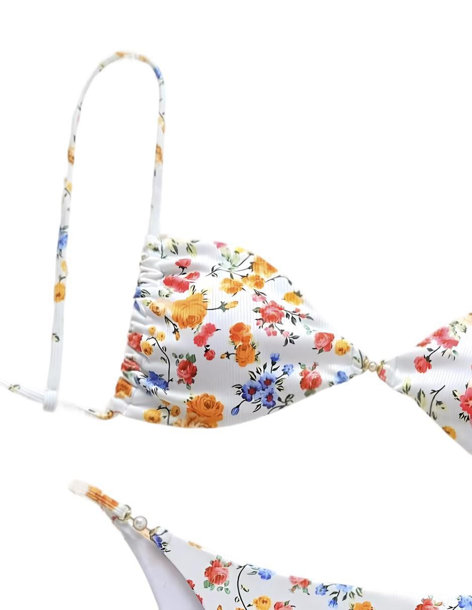 Conjunto bikini estampado floral para mujer 6
