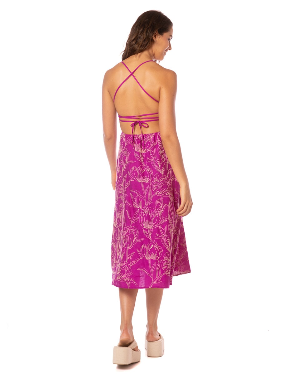 Vestido midi playa para mujer 2