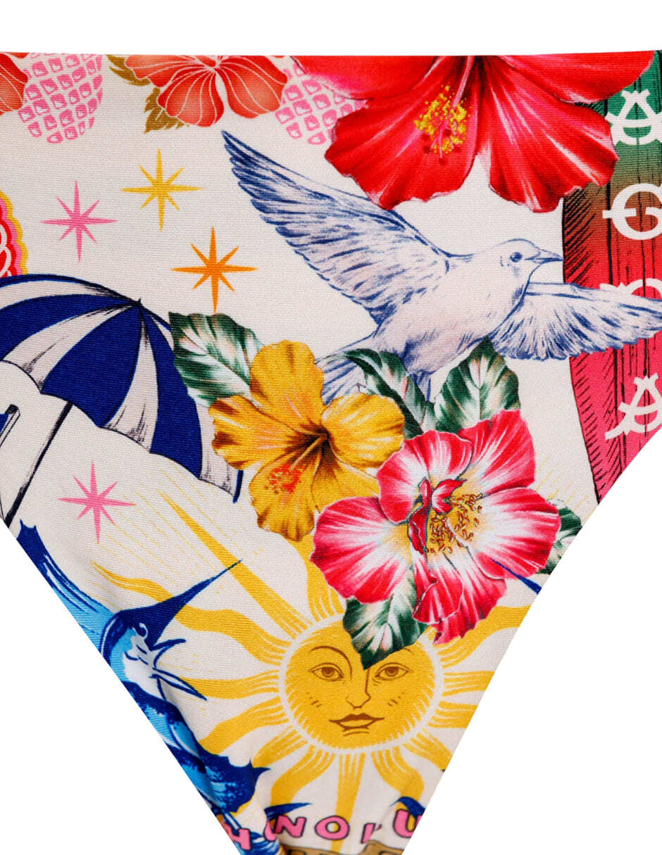 Bikini estampado a la cadera para mujer 9