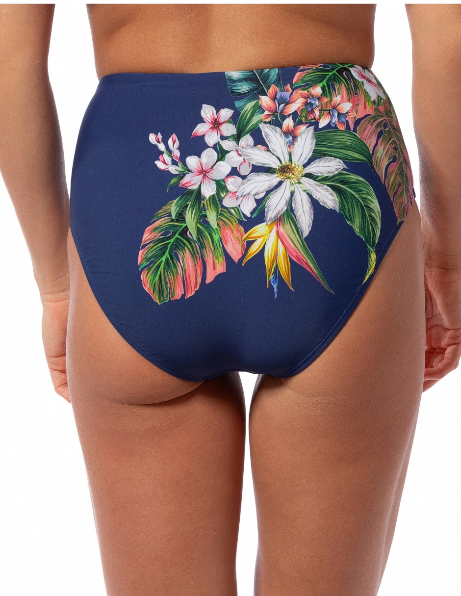Bikini estampado floral a la cintura para mujer 2