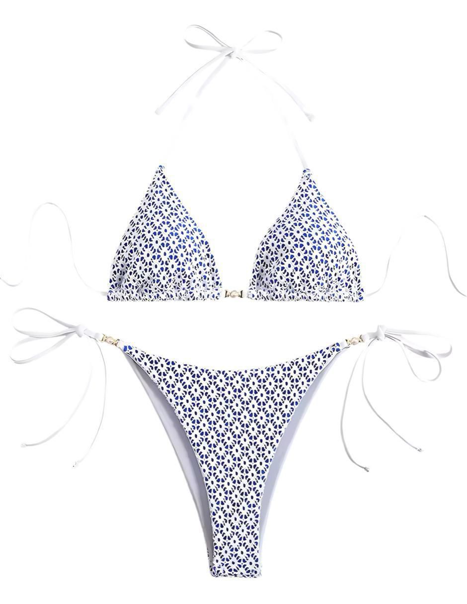 Conjunto bikini estampado para mujer 8