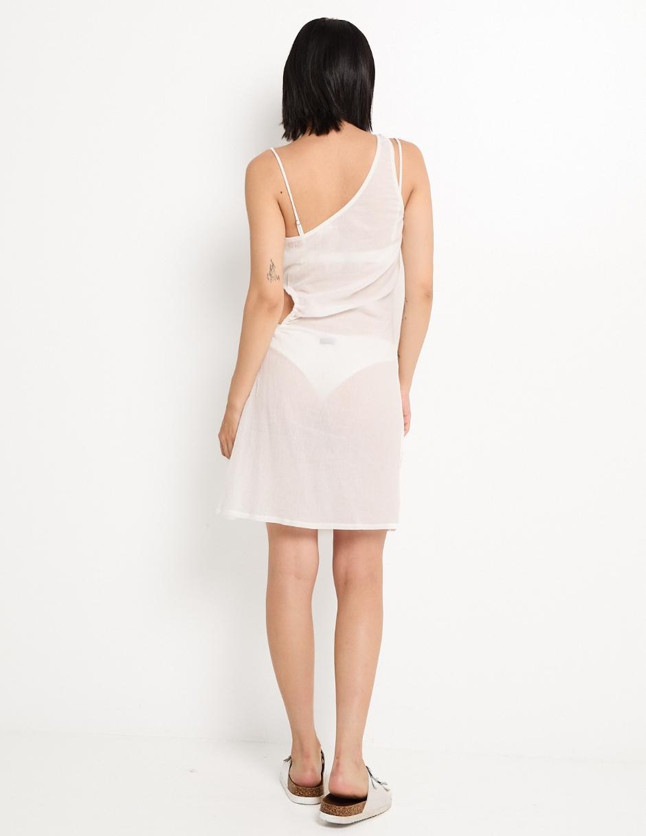 Salida de playa vestido con amarre para mujer 2