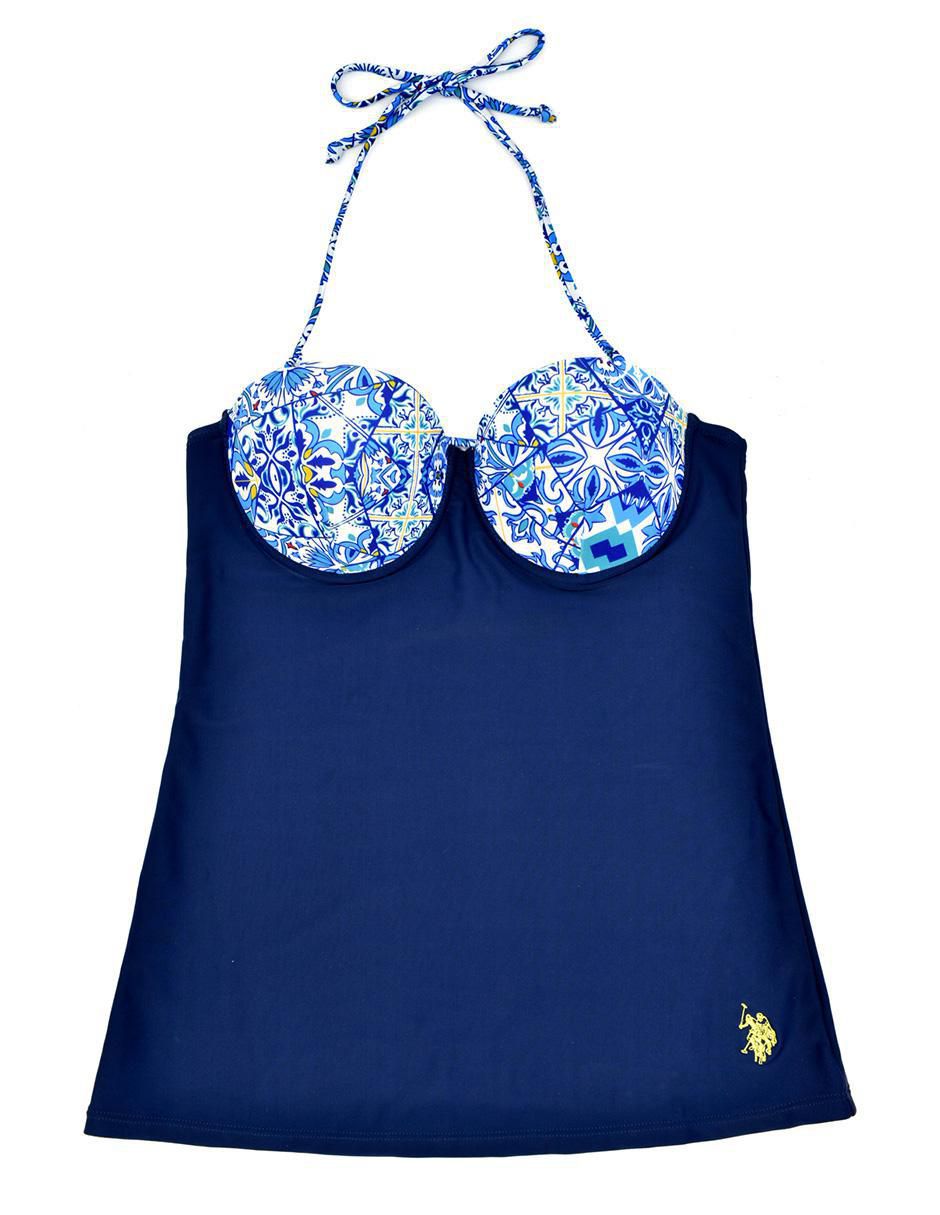 Conjunto tankini estampado paisley para mujer 4