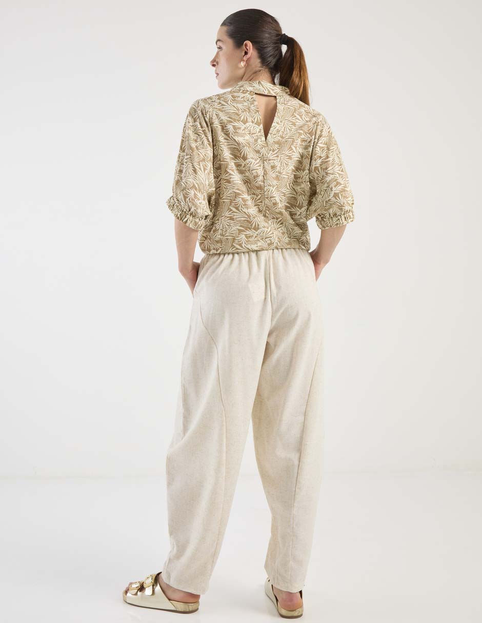 Pantalón relaxed Map straight para mujer