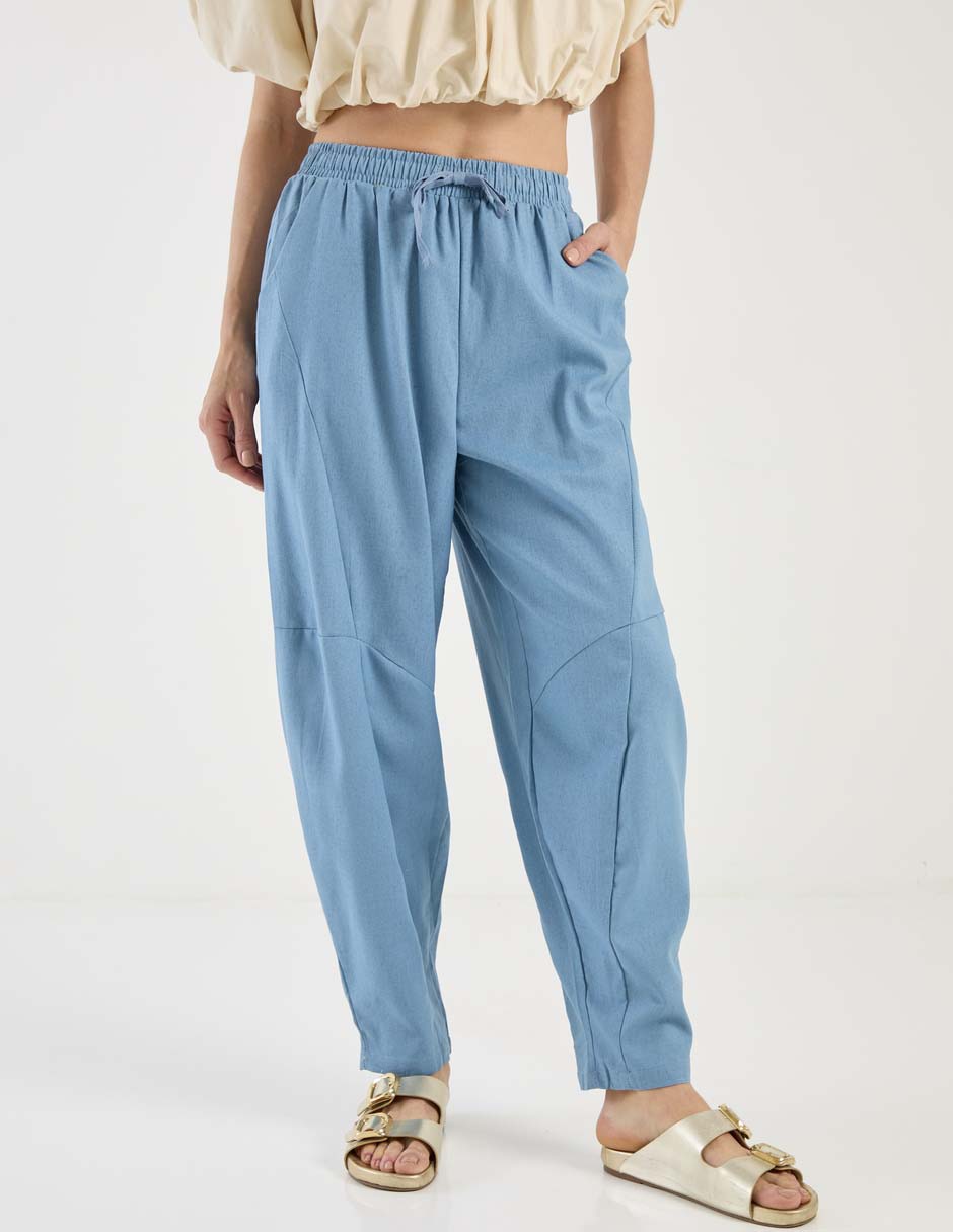 Pantalón relaxed straight para mujer