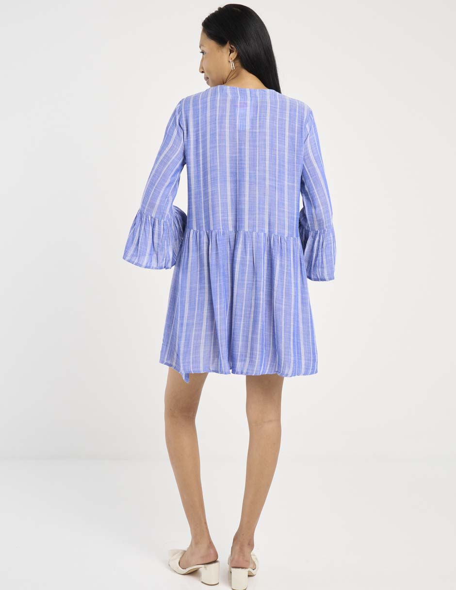 Salida de playa vestido con botones para mujer 2