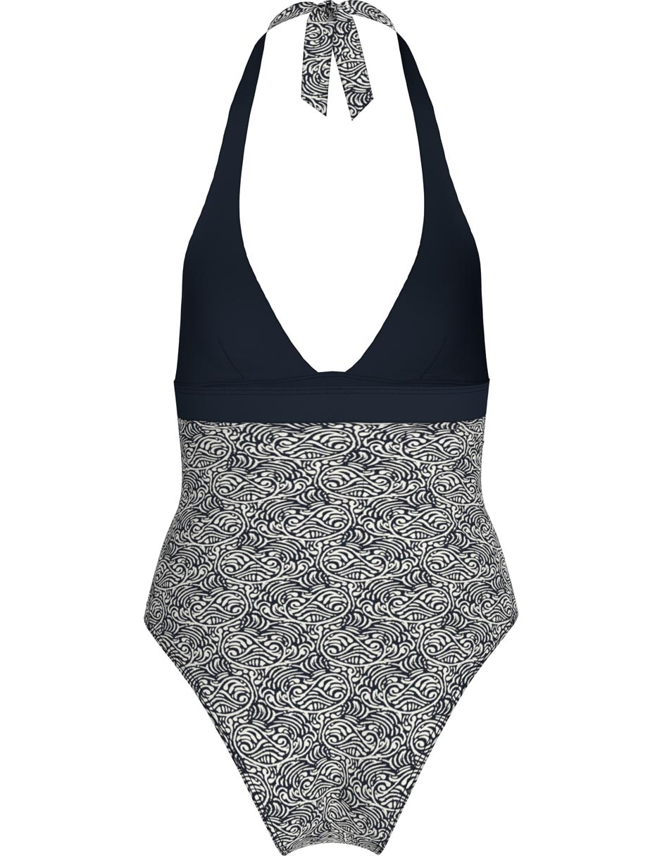 Traje de baño completo estampado náutico para mujer 2