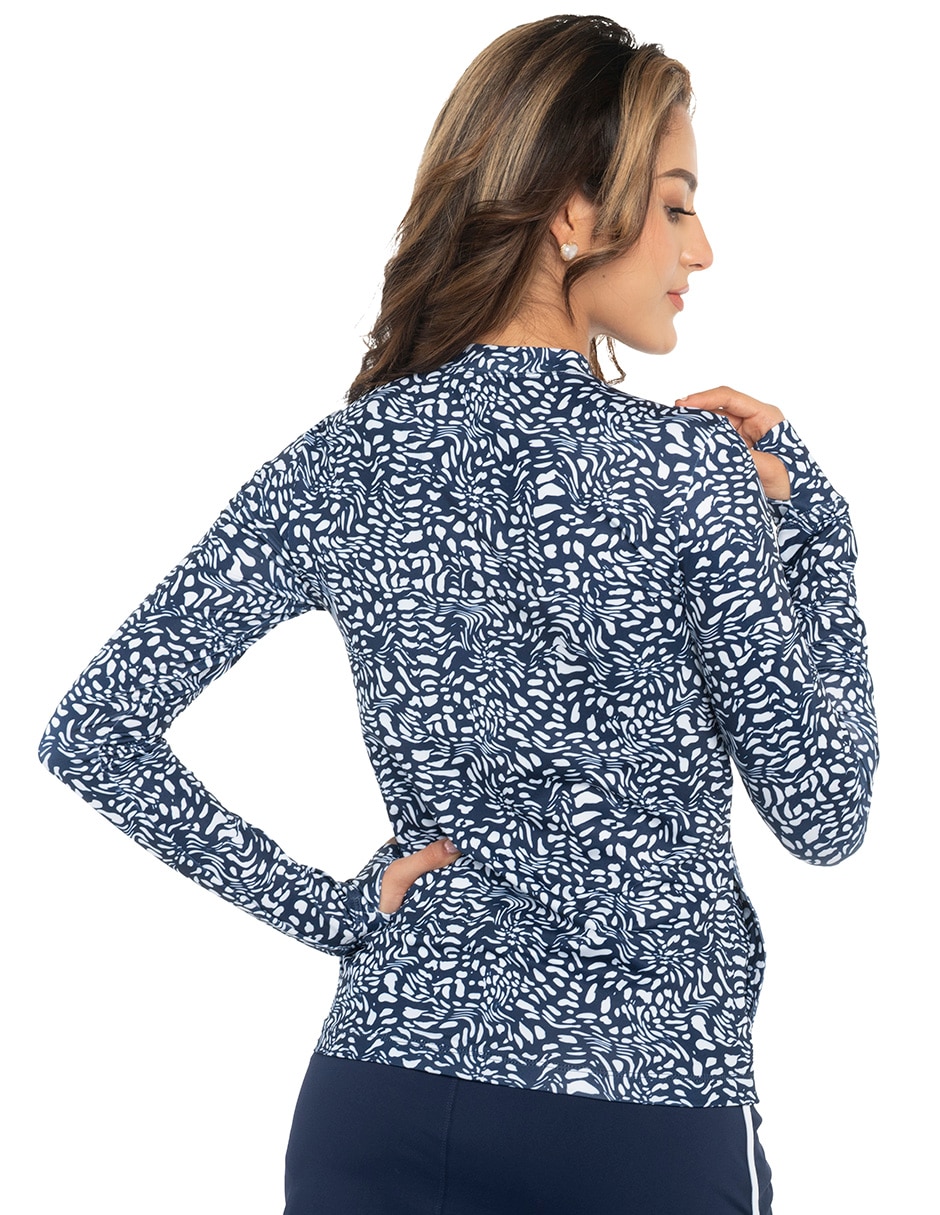 Wetshirt estampado gráfico para mujer 3