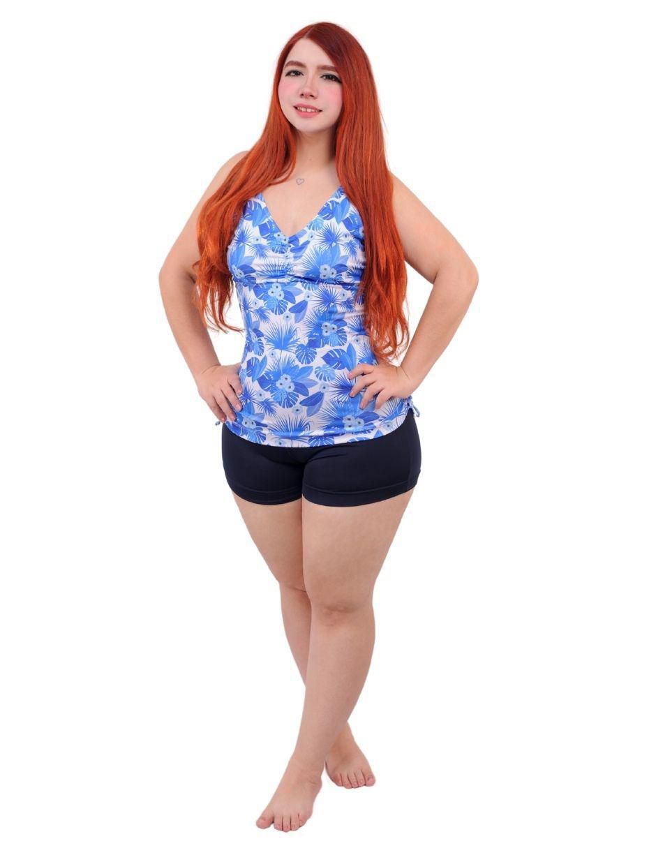 Conjunto tankini estampado floral para mujer