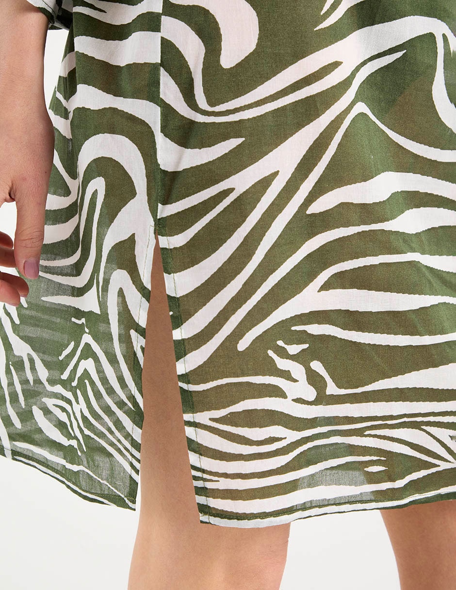Salida de playa kimono con pedrería para mujer 5