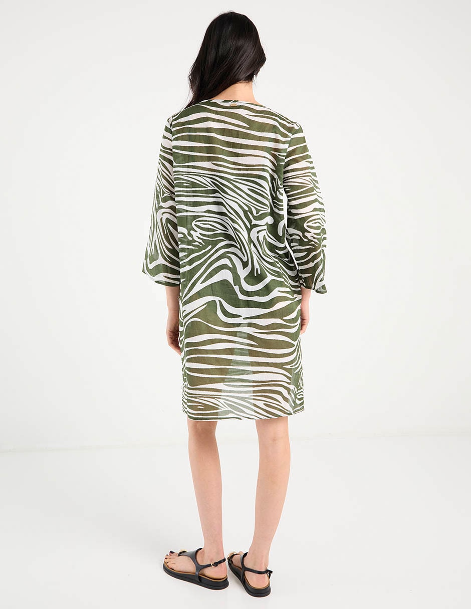 Salida de playa kimono con pedrería para mujer 6