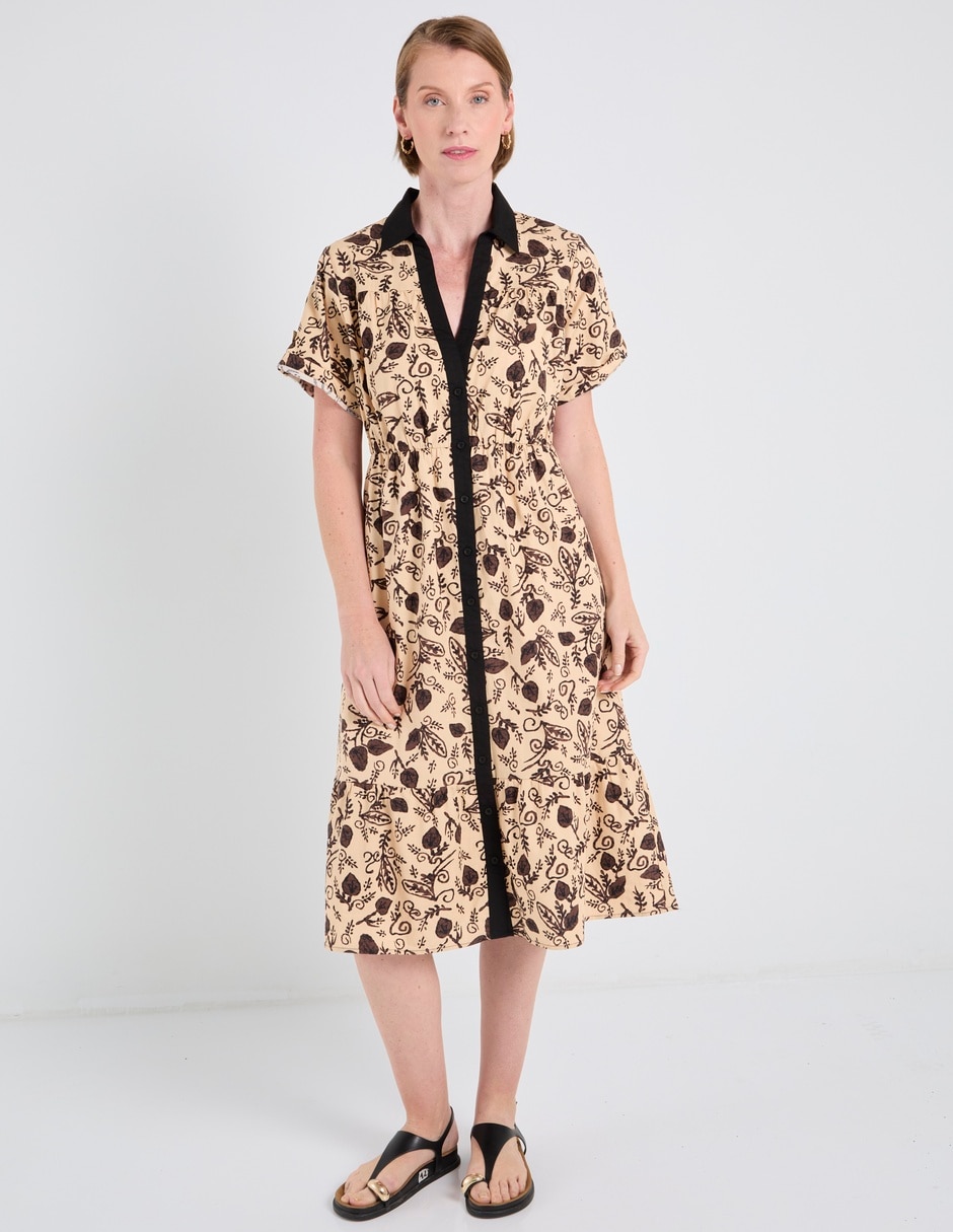 Vestido midi playa para mujer