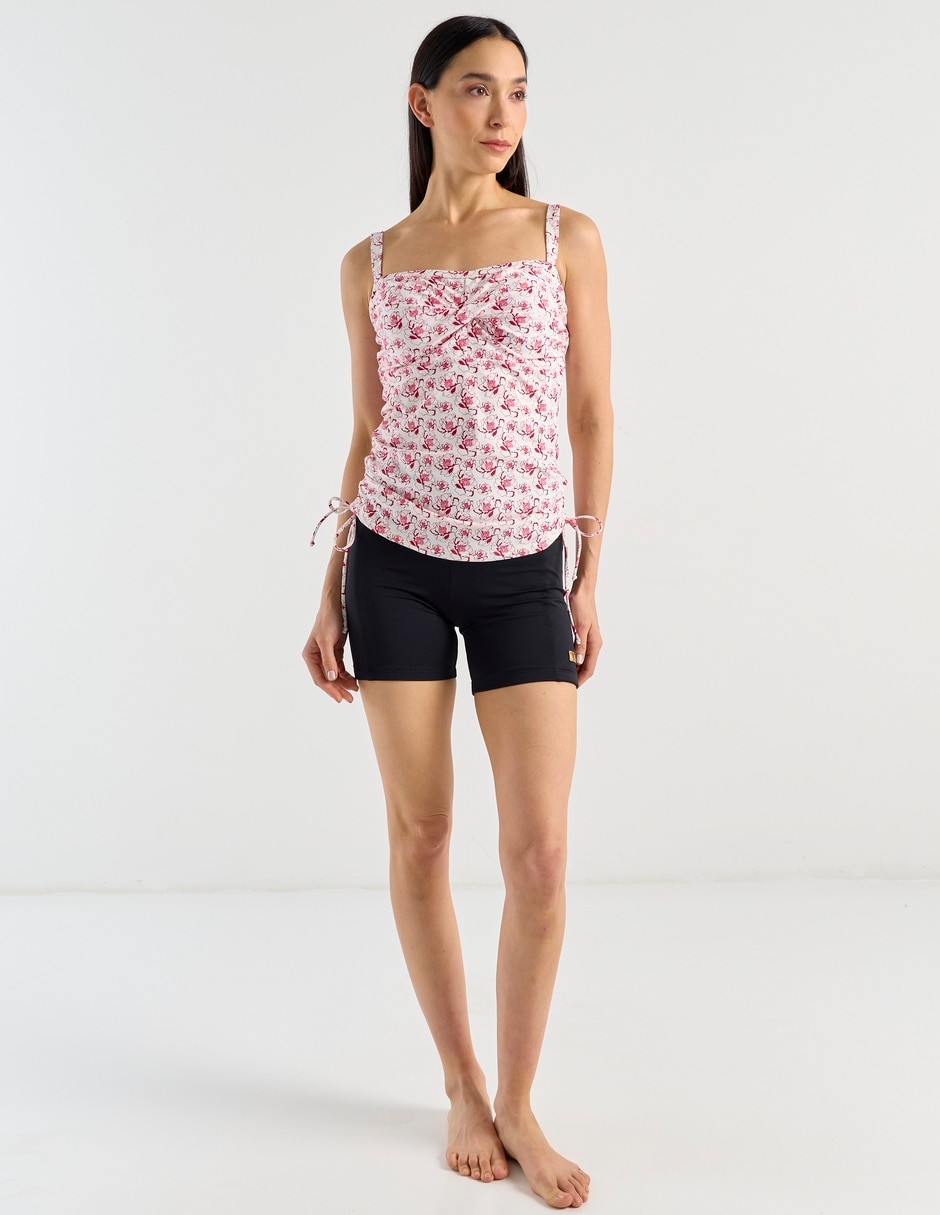 Tankini estampado floral con copas para mujer 3