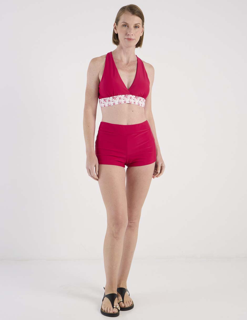 Halter estampado floral para mujer 2