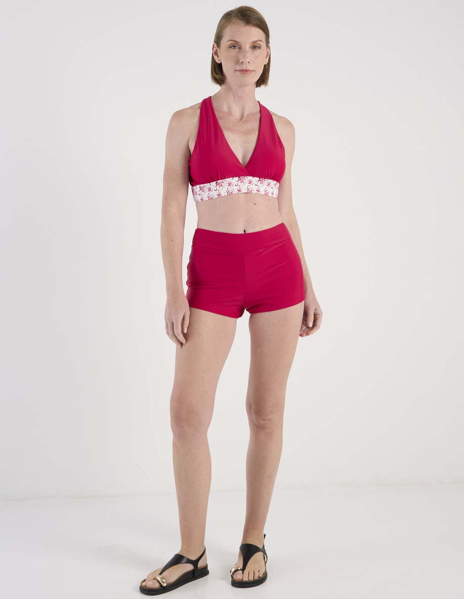 Halter estampado floral para mujer 3