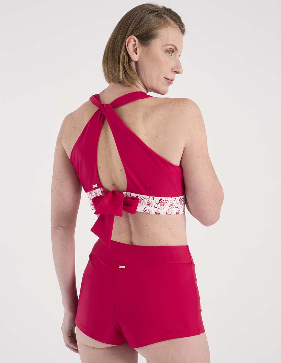 Halter estampado floral para mujer 6