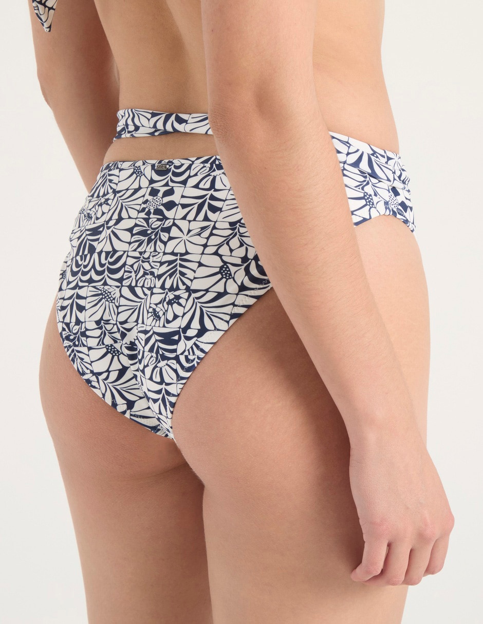 Bikini estampado floral a la cintura para mujer 3