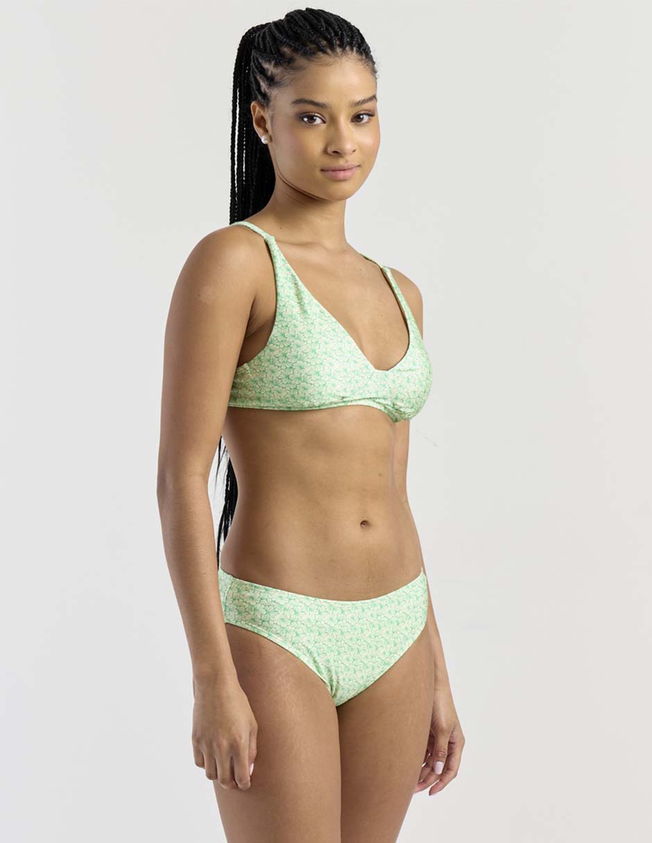 Brassiere estampado floral con copas para mujer Brassiere estampado floral con copas para mujer