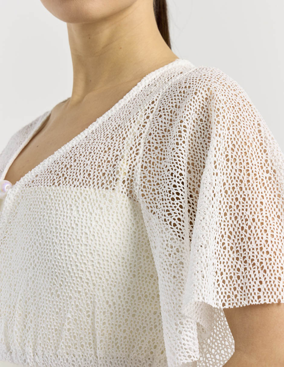 Salida de playa blusa para mujer 5