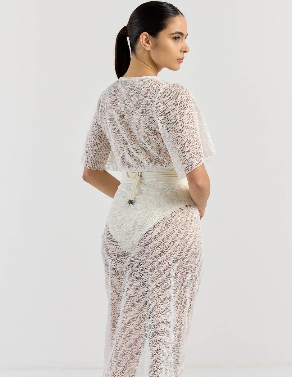 Salida de playa blusa para mujer 6