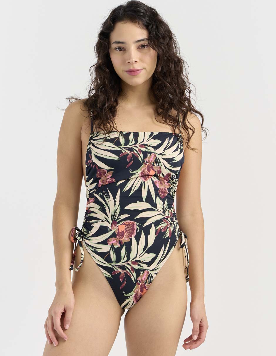 Traje de baño completo estampado floral para mujer Traje de baño completo estampado floral para mujer
