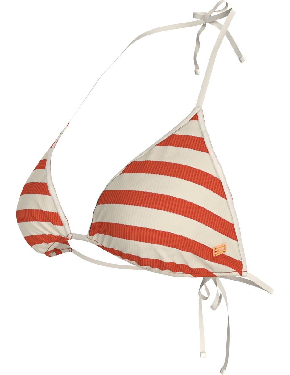 Top bikini estampado a rayas para mujer 3