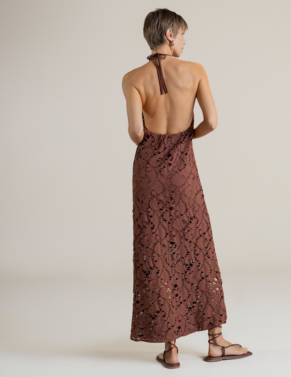 Salida de playa vestido con amarre para mujer 2