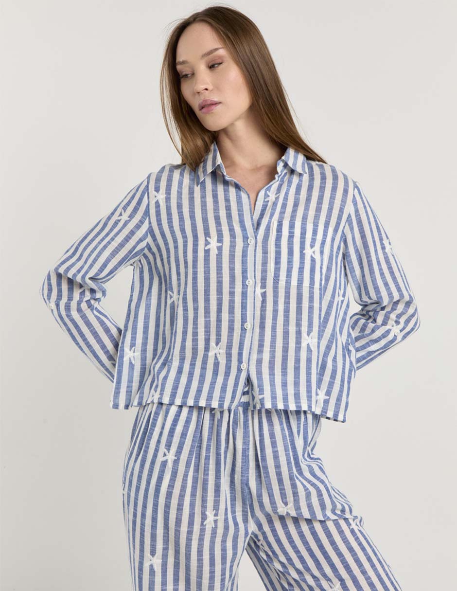 Blusa manga larga para mujer 4