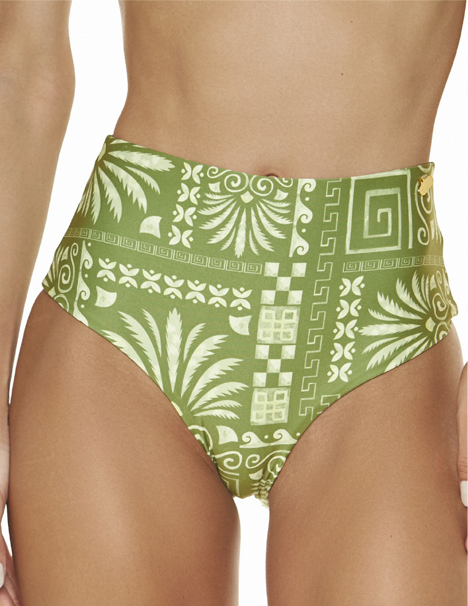 Bikini estampado floral a la cintura para mujer 3