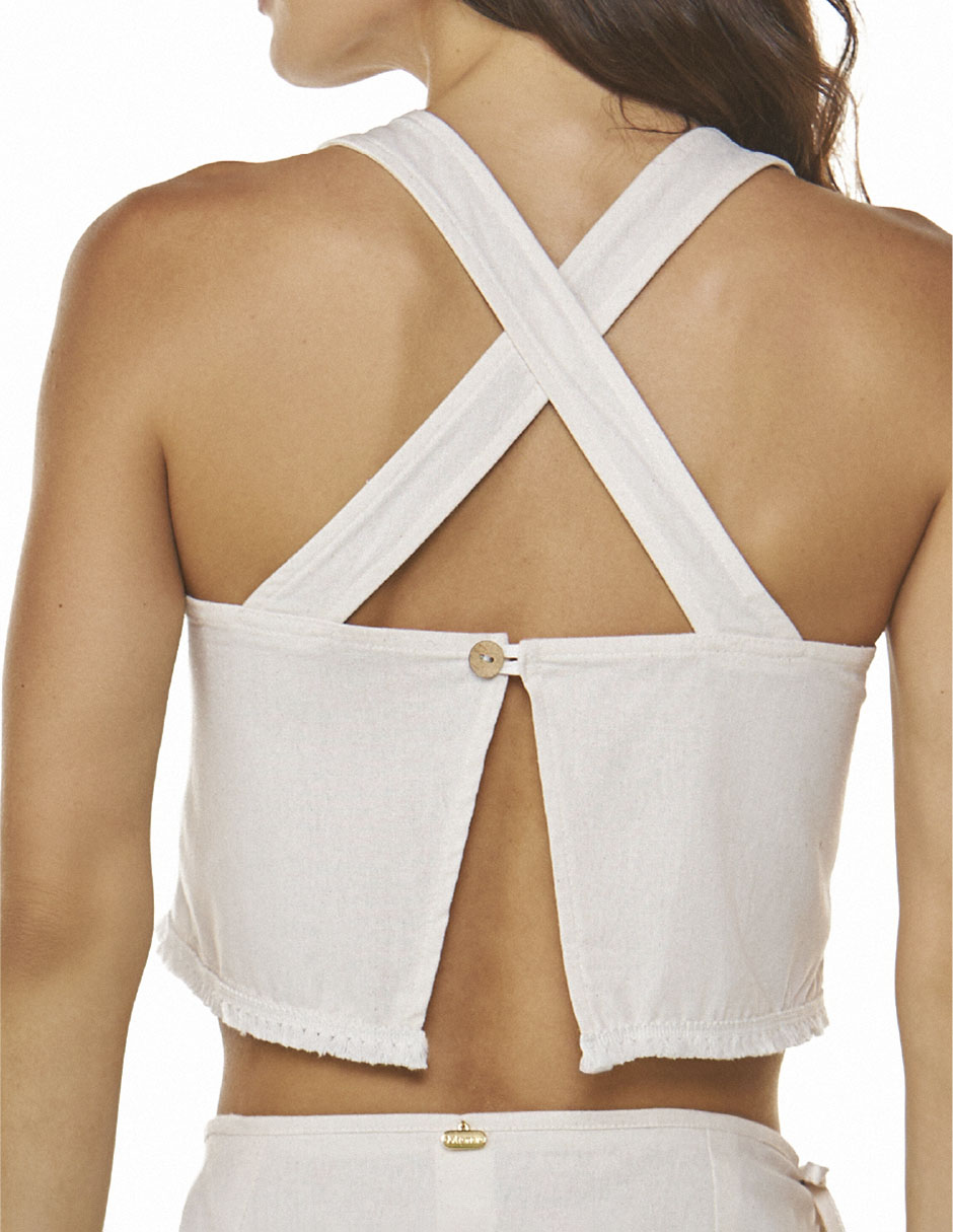 Top escote cuadrado tirante ancho 3