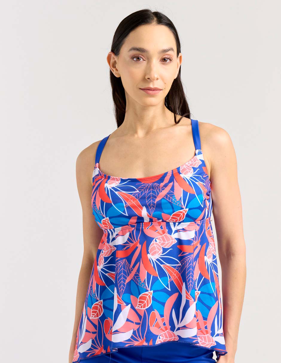 Top bikini estampado floral copa preformadas para mujer Top bikini estampado floral copa preformadas para mujer
